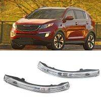 สัญญาณเลี้ยวรถไฟแสดงสถานะกระจกมองหลังปีกข้างสำหรับ KIA Sportage 2011 2012 2013 2014