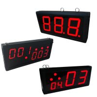 Restaurant 3-Digit Screen Number Wall Amounted Wireless Call Bell System Host Display Panel Receiver