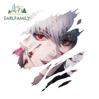 EARLFAMILY 13Cm X 11.5Cm สำหรับ GINTAMA ฉีกสติกเกอร์รถไวนิลกราฟฟิติครีมกันแดดสติ๊กเกอร์ติดหน้าต่างเครื่องตกแต่งตู้เย็นสินค้ารถยนต์