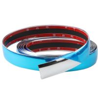 Auto Chrome Moulding Trim Strip Bumper Protector Trim Tape For Window Bumper Grille Door Chrome Strip Car Sticker