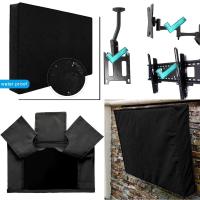 Outdoor TV Cover New Design with Bottom Cover BEST Quality Weatherproof Dust-proof Microfiber-Cloth TV Screen Protector Supplies