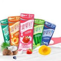 นมทีมีผลไม้จรีงๆๆ มีคุณค่าทางโภชนาการ mengniu fruit milk 250ml 蒙牛真果粒