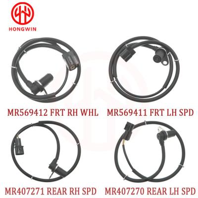 4Pcs Front Rear Left Right Wheel Speed ABS Sensor MR569412 MR569411 MR407271 MR407270 For Mitsubishi Montero Pajero Sho 01-06