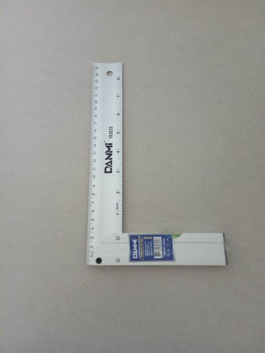 ALUMINUM SQUALA L-SQUARE ANGLE RULER WITH LEVEL BAR 24cm | Lazada PH