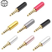 1pc 3.5mm Audio Connector 4 Poles Headphone Jack Male Plug Earphone Repair Cable Solder Wire DIY AUX 3.5 Jack Adapter Watering Systems Garden Hoses