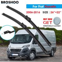 ZZOOI Car Wiper Blade For Fiat Ducato 26"+22" 2006-2016 Auto Windscreen Windshield Wipers Blades Window Wash Fit Push Button Arm