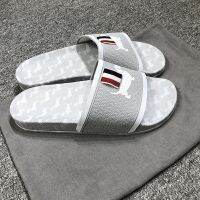 TB THOM Summer Slippers Fahion Puppy Printed Stripes Men Shoes Flip Flops Beach Anti-slip Outdoor Causal Ladies Sandals House Slippers