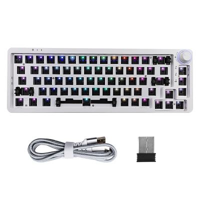 LK67/TM680 Hot Swap Mechanical Keyboard DIY Kit Wireless Bluetooth 3 Mode Compatiable3/5 Pins Cherry Switches Knob