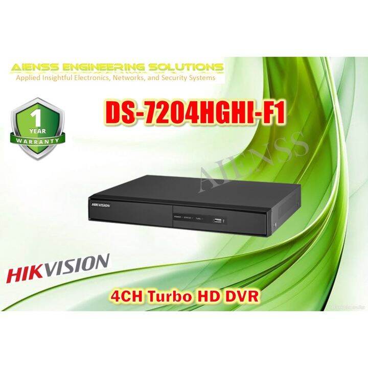 DS-7204HGHI-F1 HIKVISION TURBO HD DVR 4CH | Lazada PH