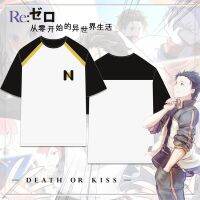 NEW Life in Different Worlds Zero Rem Cai Yueyue Anime 2d Product Cos Short Sleeve T-shirt Summer Clothing