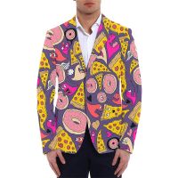 ZZOOI Mens Blazer Custom Free Shipping Graphic Printing Mens Suits Male Summer Y2k Streetwear Oversized Men Blazers Drop Shipping