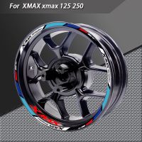 For Yamaha Xmax 125 250 300 Xmax300 Motorcycle Wheel Reflective Sticker Scooter Rim Decal Stripe Tape Waterproof Accessories