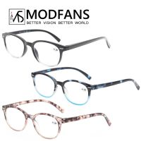 Reading Glasses Womans Round Frame Readers Eyeglasses Spring Hinge Lightweight Hyperopia Presbyopia Comfortable to Wear