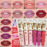 Fingerqueen หลอดด้ายสี20หัว,ลิปกลอสไข่มุกโลหะด้าน