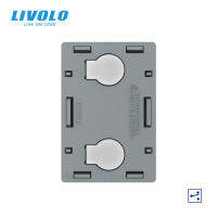 Livolo Base 2 Gang 2 Ways Switch Module สำหรับ US Standard Panels,AC 110-250V,Wall Light Switch Touch Screen Control VL-FC2S-3G