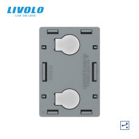 Livolo Base 2 Gang 2 Ways Switch Module สำหรับ US Standard Panels,AC 110-250V,Wall Light Switch Touch Screen Control VL-FC2S-3G