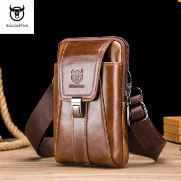 Bullcaptain genuine best sale leather shoulder bag