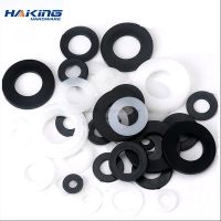 ▣ M2 M2.5 M3 M4 M5 M6 M8 M10 M12 M14 M16 M18 M20 White Black Nylon Plastic Flat Washer Plane Spacer Insulation Seals Gasket Ring