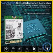 Wavlink Wifi 6E Bộ chuyển đổi không dây Intel AX210 Tri