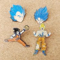 Dragon Ball Super Saiyan Wukong Anime Lapel Pins Backpack Jeans Enamel Brooch Women Fashion Jewelry Gifts Warrior Cartoon Badges