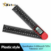 Goniometer ไม้โปรแทรกเตอร์อิเล็กทรอนิกส์ดิจิตอลวัดมุมหลายมุมไม้บรรทัดเครื่องมืองานไม้เมตรมุม Finder สำหรับเครื่องมือวัด