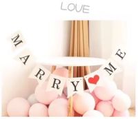 เซต MARRY ME พร้อมลูกโป่งพาสเทล 50 ใบ