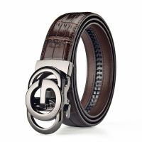 High-end high-end high-end belt mens leather automatic buckle belt mens new Korean style casual business all-match durable mens belt