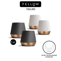 Fellow -  แก้ว espresso Junior (2oz, แพคละ 2ใบ) Double Wall Ceramic Mugs