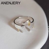 ANENJERY Pet Dog Ring For Women Simple Cute Creative Adjustable Ring Jewelry anillos