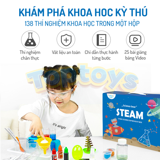 Bộ đồ chơi thí nghiệm steam thực hành 138 thí nghiệm khoa học đời sống - ảnh sản phẩm 5