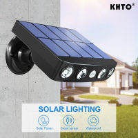 Inligent Solar Light Motion Sensor Outdoor Waterproof Garden LED Solar Lamp Wall Light for Garden Path Street Led Spotlights