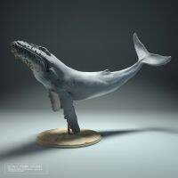 85m Resin model kits DIY figure Whales colorless and self-assembled TD-3841