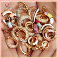 SGS เครื่องประดับ ไม่เจาะ งานสังสรรค์ ของขวัญแฟชั่น Rhinestone Dangle ต่างหู CZ Cuff ไม่มีต่างหูเจาะ ที่ครอบหู Cubic Zirconia