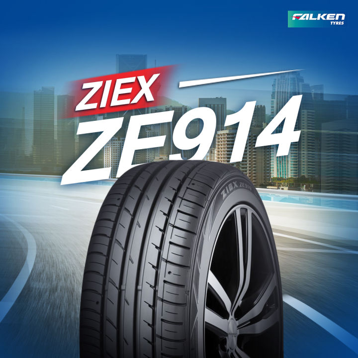 ยางรถยนต์-ขอบ15-falken-195-55r15-รุ่น-ziex-ze914-4-เส้น-ยางใหม่ปี-2023