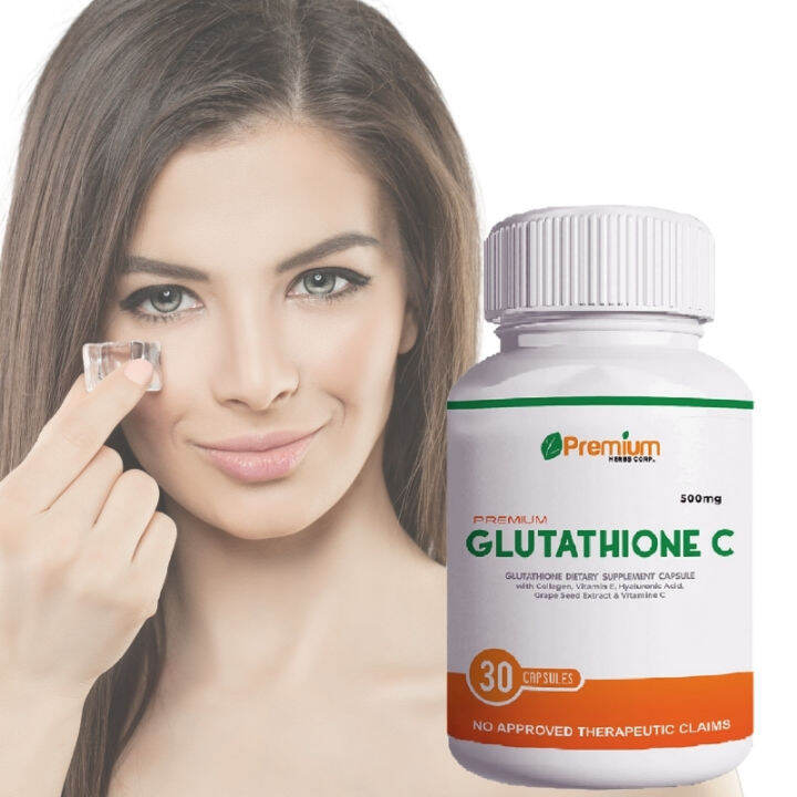 Glutathione C Capsule Collagen Whitening with Vitamin C Ascorbic Acid ...