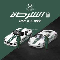 TIME MICRO 1:64โมเดลรถขนาดเล็ก SLS /918 Dubai Police รถโมเดล Diecast ของเล่นยานพาหนะเก็บรถของขวัญวันเกิดเด็กชายของเล่น