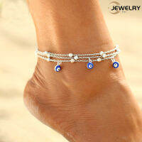 Devil Eye จี้ Anklets สำหรับผู้หญิงสไตล์โบฮีเมียน Summer Beach สร้อยข้อเท้าเครื่องประดับอุปกรณ์เสริม