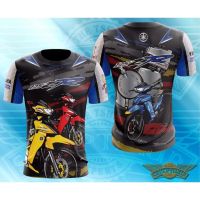 2023 In stock T-Shirt Yamaha 125ZR (Jersey Motor Sublimation) 125zr Long Sleeve short Sleeve 3D T SHIRT X，Contact the seller to personalize the name and logo
