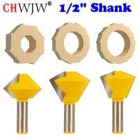 1PC 1/2－Shank 6 Sided 8 Sided 12 Sided 16 Sided Multi Sided Glue Joint Router Bit Set－15330