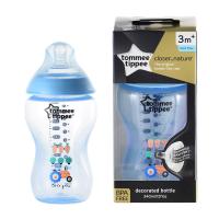 Tommee Tippee ขวดนม ทอมมี่ ทิปปี้ รุ่นClose to Nature ขนาด 12oz พร้อมจุกนม 3m+ ขวดนมคอกว้าง