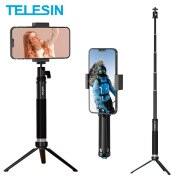 TELESIN Gậy Chụp Ảnh Tự Sướng Bằng Hợp Kim Nhôm 35 Inch Giá Đỡ Điện Thoại