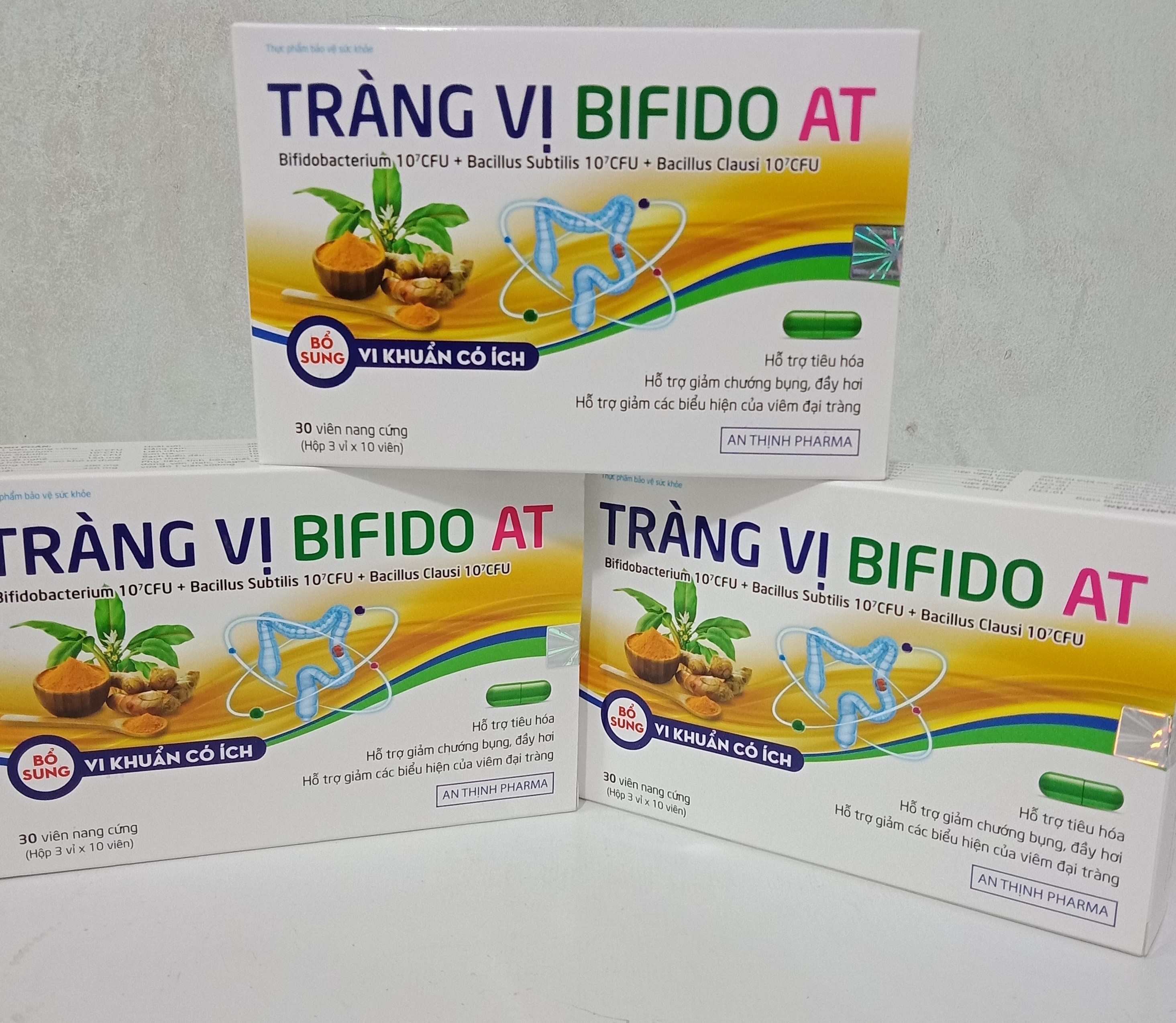 Bộ sản phẩm 3 hộp Thực phẩm bảo vệ sức khỏe Tràng Vị Bifido ổn định đại tràng vững vàng sức khỏe