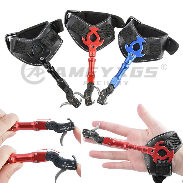 Wrist Release Aid Trigger Caliper 360° Buckle Strap Compound Bow