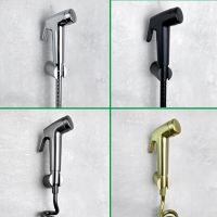 Black Handheld Sprayer Bidet Shattaff with Shower Hose and Bracket for Bathroom Toilet Gold Metal Grey Gloss Chrome 1.5/3 Hose