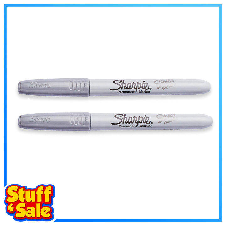 Sharpie Metallic Permanent Markers, Fine Point, Silver 2pcs Lazada PH