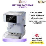Máy pha cà phê Espresso Bear B15V1 tự động, pha cafe, pha trà, tạo bột