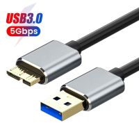 【2023】USB 3.0 to Micro B Cable Male to Male External Hard Drive Disk HDD Data Cord Fast Charging For Samsung Note 3 S5