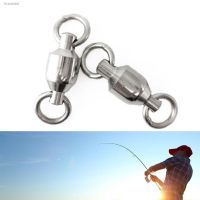 ♈ 5PCS New Durable High Quality Size 0 to 10 Solid Ring Fishing Rolling Swivel Connector Heavy Duty Ball Bearing Barrel