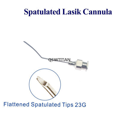 Spatulated Lasik Cannula Flattened Tips 26G เครื่องมือผ่าตัดตา