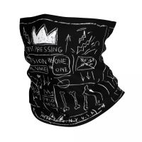 ☍๑☂ Basquiats Pop Art Bandana Winter Neck Warmer Men Windproof Wrap Face Scarf for Hiking Gaiter Headband